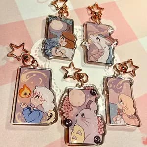 Studio Ghibli Totoro Acrylic Keychain Set